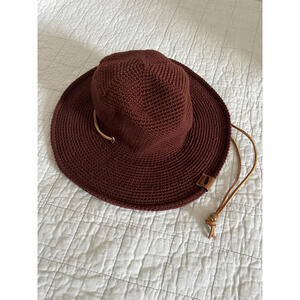 Easy Living Crochet Packable Sun Hat - 100% Organic Peruvian Cotton - Sedona